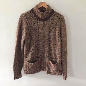 WOOLRICH zip up sweater
